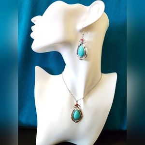 Turquoise and Silver Set